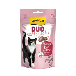 GimCat Duo Soft Shacks Sığır Etli ve Peynirli Kedi Ödül Maması 50 Gr - GimCat