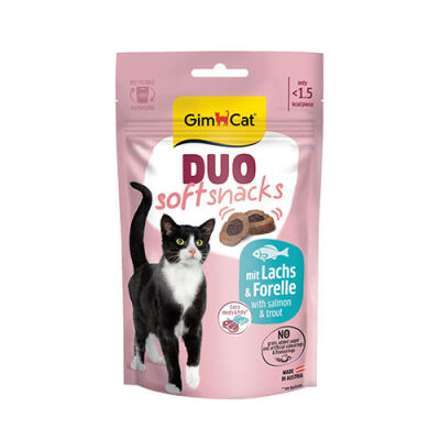 GimCat Duo Soft Shacks Somon ve Alabalıklı Kedi Ödül Maması 50 Gr - 1