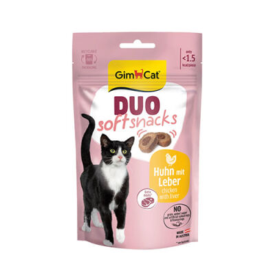 GimCat Duo Soft Shacks Tavuklu ve Ciğerli Kedi Ödül Maması 50 Gr - 1