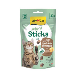 GimCat Mini Sticks Hindili ve Peynirli Kedi Ödül Maması 50 Gr - GimCat