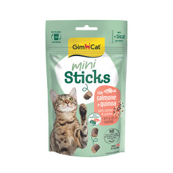 GimCat Mini Sticks Somonlu ve Kinoalı Kedi Ödül Maması 50 Gr - Gimcat