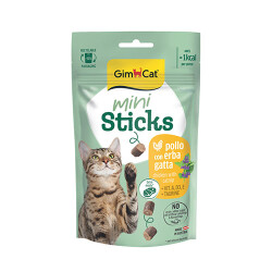 GimCat Mini Sticks Tavuklu ve Catnipli Kedi Ödül Maması 50 Gr - GimCat