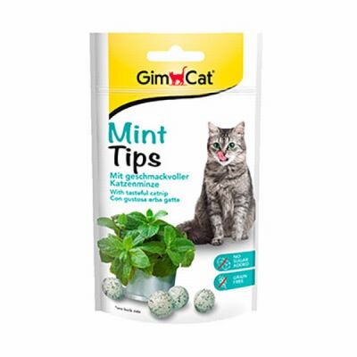 GimCat Mint Tips Kedi Otlu Tahılsız Kedi Ödülü 40 Gr - 1