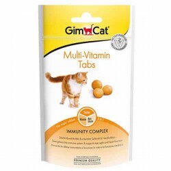 GimCat Multi Vitamin Tabs Kedi Ödül Tableti 40 Gr - GimCat