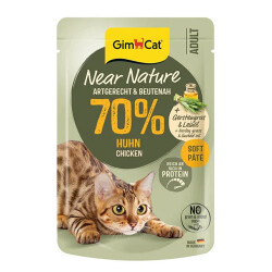 GimCat Near Nature Ezme Tavuklu Pouch Yetişkin Kedi Konservesi 85 Gr - GimCat