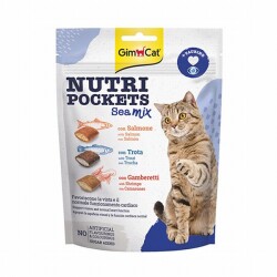 GimCat Nutripockets Sea Mix Taurinli Kedi Ödülü 150 Gr - Gimcat