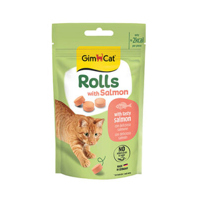 GimCat Rolls Somonlu Kedi Ödül Maması 50 Gr - 1