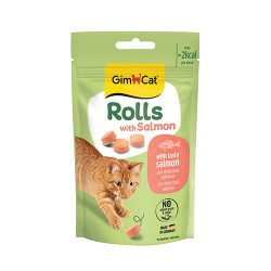 GimCat Rolls Somonlu Kedi Ödül Maması 50 Gr - GimCat