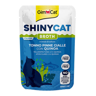 GimCat Shinycat Sos İçinde Ton Balıklı ve Kinoalı Yetişkin Kedi Konservesi 70 Gr - 1