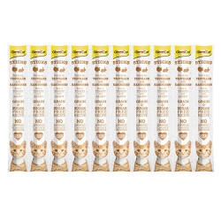 GimCat Sticks Hindili ve Tavşanlı Tahılsız Kedi Ödül Çubuğu 10x5 Gr - GimCat