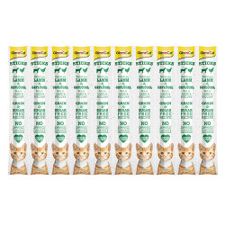 GimCat Sticks Kuzulu ve Tavuklu Tahılsız Kedi Ödül Çubuğu 10x5 Gr - Gimcat