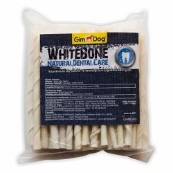 GimDog Mordimi Beyaz Burgu Çubuk Köpek Ödülü 50'li - GimDog