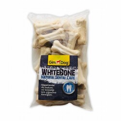 GimDog Mordimi Beyaz Press Kemik Köpek Ödülü 25'li 5 Cm - GimDog