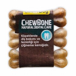 GimDog Mordimi Natürel Press Kemik Köpek Ödülü 3'lü 9 Cm - Gimdog