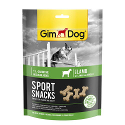 GimDog Sportsnacks Kuzulu L-Carnitinli Tahılsız Köpek Ödülü 150 Gr - GimCat