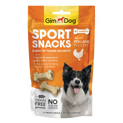 GimDog Sportsnacks Tavuklu ve L-Carnitinli Tahılsız Köpek Ödülü 60 Gr - GimDog