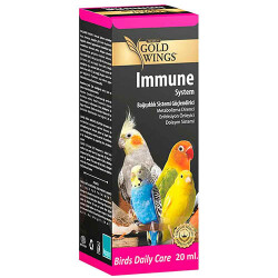 Gold Wings Premium Immune System Kuşlar için Bağışıklık Sistemi Güçlendirici Sıvı Vitamin 20 Ml - Gold Wings