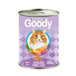 Goody Somonlu Kısırlaştırılmış Kedi Konservesi 24 Adet 400 Gr - Goody