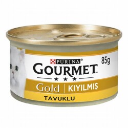 Gourmet Gold Kıyılmış Tavuklu Yetişkin Kedi Konservesi 12 Adet 85 Gr - Gourmet Gold