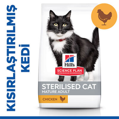 Hill’s SCIENCE PLAN 7+ Sterilised Chicken Kısırlaştırılmış Yaşlı Kedi Maması 1,5 Kg - 1