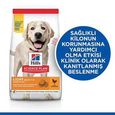 Hill's SCIENCE PLAN Adult Light Large Chicken Büyük Irk Tavuklu Light Köpek Maması 14 Kg - 2