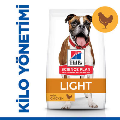Hill’s SCIENCE PLAN Adult Light Medium Chicken Orta Irk Tavuklu Light Köpek Maması 2,5 Kg - 1
