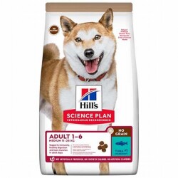Hill’s SCIENCE PLAN Adult Medium No Grain Tuna Orta Irk Tahılsız Ton Balıklı Yetişkin Köpek Maması 12 Kg - Hill's Science Plan