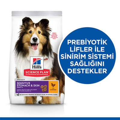 Hill’s SCIENCE PLAN Adult Medium Sensitive Stomach & Skin Chicken Hassas Yetişkin Köpek Maması 2,5 Kg - 2