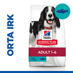 Hill’s SCIENCE PLAN Adult Medium Tuna & Rice Orta Irk Ton Balıklı Yetişkin Köpek Maması 12 Kg - Hill's Science Plan