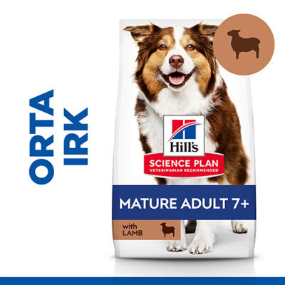 Hill’s SCIENCE PLAN Mature Adult 7+ Medium Lamb & Rice Orta Irk Kuzulu Yaşlı Köpek Maması 2,5 Kg - 1