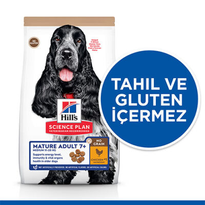 Hill’s SCIENCE PLAN No Grain Mature Adult 7+ Chicken Tavuklu Tahılsız Yaşlı Köpek Maması 2,5 Kg - 3