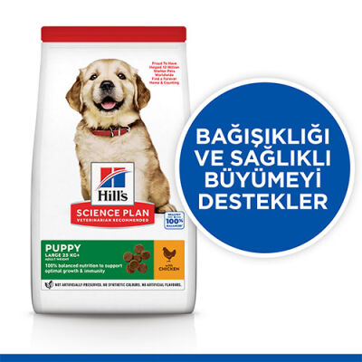 Hill’s SCIENCE PLAN Puppy Large Breed Chicken Büyük Irk Tavuklu Yavru Köpek Maması 2,5 Kg - 3