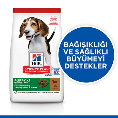 Hill’s SCIENCE PLAN Puppy Medium Lamb & Rich Orta Irk Kuzulu Yavru Köpek Maması 14 Kg - 2