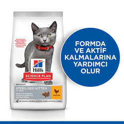Hill’s SCIENCE PLAN Sterilised Kitten Tavuklu Kısırlaştırılmış Yavru Kedi Maması 1,5 Kg - 2