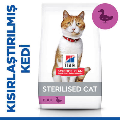 Hill’s SCIENCE PLAN Sterilised Ördekli Kısırlaştırılmış Kedi Maması 10 Kg - 1