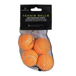Hyper Pet 4'lü Turuncu Tenis Topu Küçük Boy 4,5 Cm - Hyper Pet