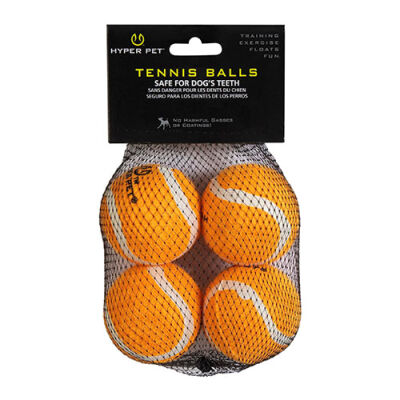 Hyper Pet 4'lü Turuncu Tenis Topu Orta Boy 6,5 Cm - 1