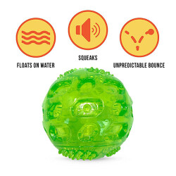 Hyper Pet Dura Squeaks Dayanıklı Köpek Oyun Topu 8,9x8,9x8,9 Cm - Hyper Pet