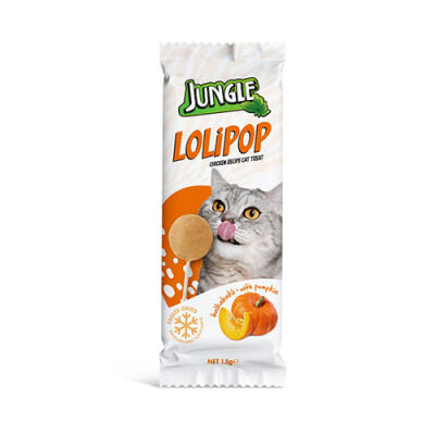 Jungle Balkabaklı Kedi Lolipop Ödülü 15 Gr - 1