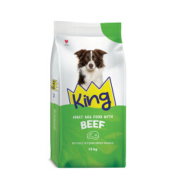 King Biftekli Yetişkin Köpek Maması 15 Kg - King