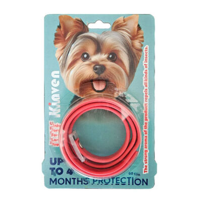 Kinven Bit Pire Uzaklaştırıcı Köpek Tasması Kırmızı 60 Cm - 1