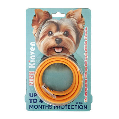 Kinven Bit Pire Uzaklaştırıcı Köpek Tasması Turuncu 60 Cm - 1