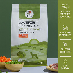 Kito Doğal Besi Kuzu Etli Yetişkin Köpek Maması 2,5 Kg - Kito