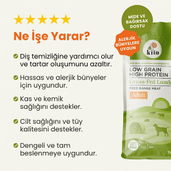 Kito Doğal Besi Kuzu Etli Yetişkin Köpek Maması 7 Kg - 2