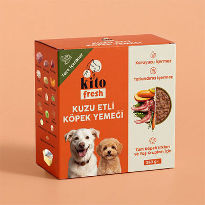 Kito Fresh Kuzu Etli Hipoalerjenik Taze Köpek Yemeği 250 Gr - 1