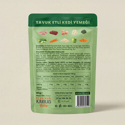 Kito Fresh Tavuk Etli Hipoalerjenik Taze Kedi Yemeği 80 Gr - 3