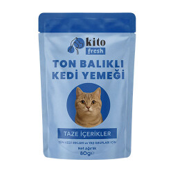 Kito Fresh Ton Balıklı Hipoalerjenik Taze Kedi Yemeği 80 Gr - Kito
