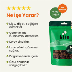 Kito Kurutulmuş Dana Akciğer Küp Şeklinde Köpek Ödülü 100 Gr - 2