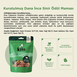 Kito Kurutulmuş Dana İnce Sinir Köpek Ödülü 100 Gr - 3