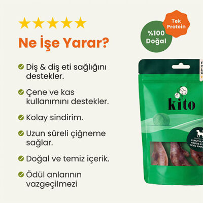 Kito Kurutulmuş Horoz Ayak Köpek Ödülü 100 Gr - 2